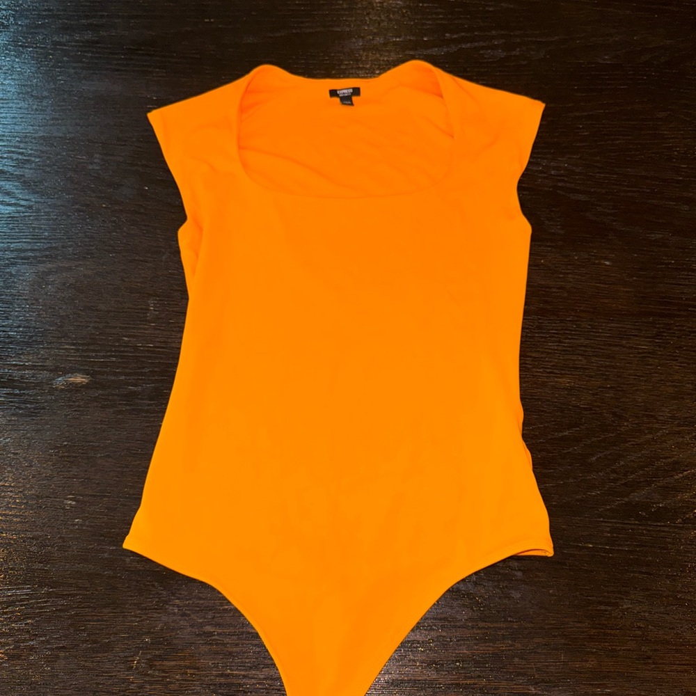 Express Bright Orange Kids Bodysuit